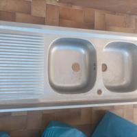 Lavello da Cucina in Acciaio Inox a Doppia Vasca