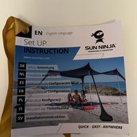 Tenda da spiaggia / campeggio Sun Ninja UPF 50+