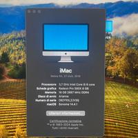 iMac Retina 27 2019 - i5 - 580x - 16b - 1,32tb