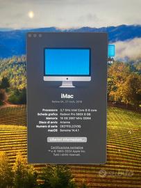 iMac Retina 27 2019 - i5 - 580x - 16b - 1,32tb