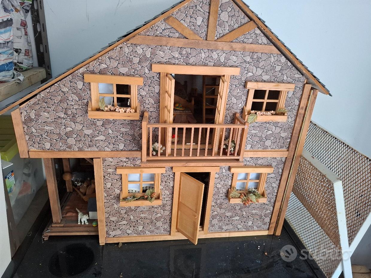 casa delle bambole mobili antichi MINIATURA MIGNON VINTAGE FATTI A MANO LEGNO