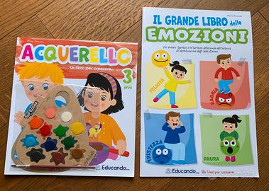 Libri acquarello bimbi di 3 anni.