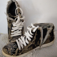 Sneakers da donna tg 37 mimetico militare