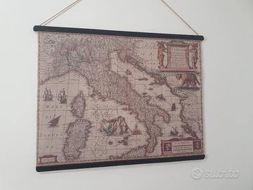 tela geografica vintage 