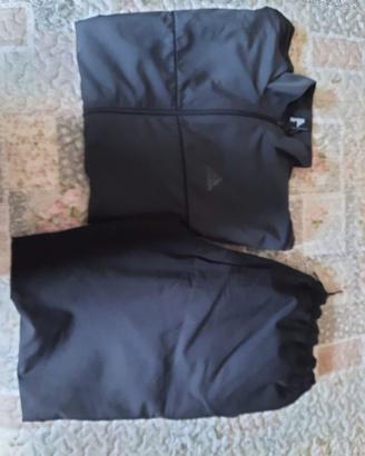 Tuta uomo grigia e nera Adidas