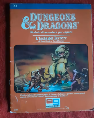 Avventura D&D L'Isola del Terrore - Vintage 1983