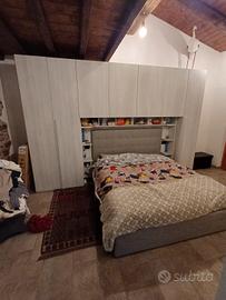 armadio soppalco con eventuale letto