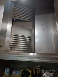 cappa inox con filtri