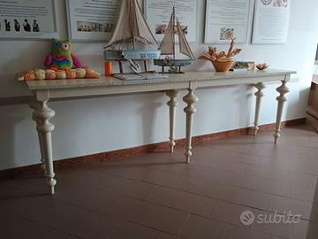 consolle shabby bianco