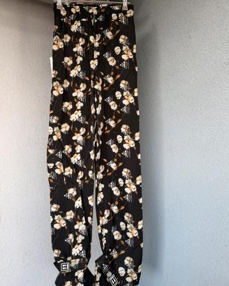 Off-White Floral Design Jogger Pants 'Black'