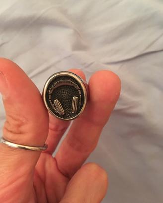 Anello uomo acciaio dj