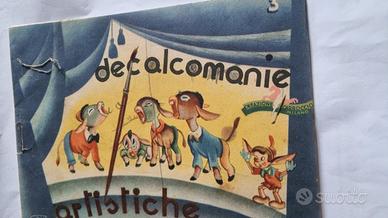 Decalcomanie artistiche vintage Pinocchio