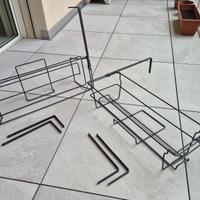 Balconiere portavaso regolabili zincate
