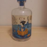 Bottiglia di Gin Vuota da Collezione, Etsu Blu