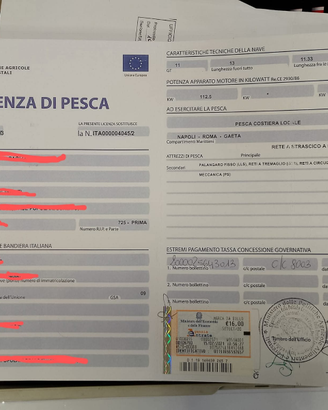 Licenza pesca