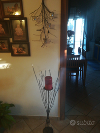 Doppio portacandele rami