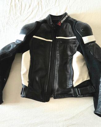 Giubbotto e pantaloni Dainese in pelle taglia 48