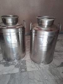 Fusti da 50 litri in acciaio inox 18 10 