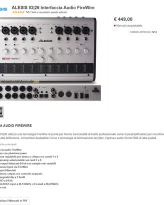 alesis io 26