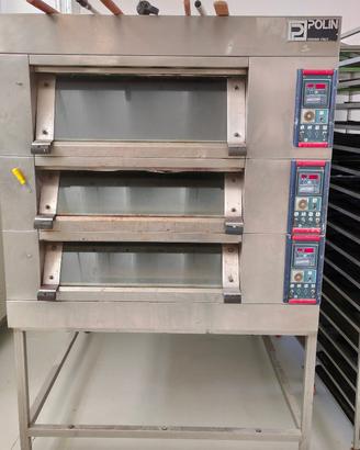Forno Elettrico Polin statico a 3 Piani