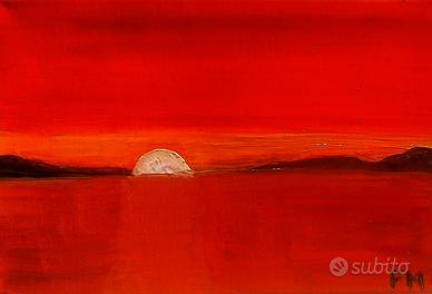 Quadro olio su tela – Tramonto