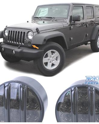FRECCIE ANTERIORI PER JEEP WRANGLER JK 07- LED NER