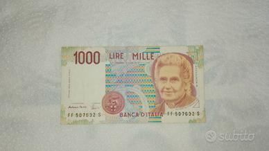 Banconata 1000 Lire Maria Montessori