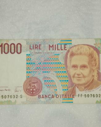 Banconata 1000 Lire Maria Montessori