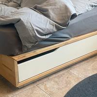 Base letto per materasso con 4 cassettoni