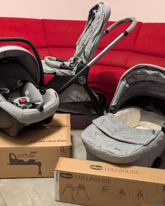 Chicco Bellagio Trio con base e stand Lunar Rock