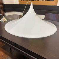 LAMPADARIO  SOSPENSIONE BIANCO OPALINE