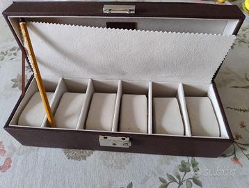 Scatola portaorologi 6 posti