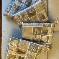 Set 4 cuscini per sedie con laccetti