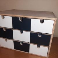 cassettiera legno da scrivania carte Pokemon Yu Gh