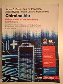 Libro scolastico Chimica Blu