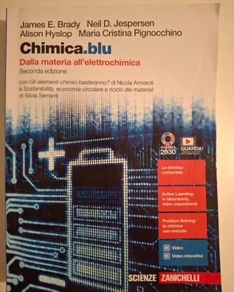 Libro scolastico Chimica Blu