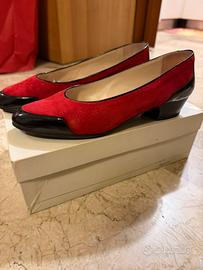 Décolleté vintage Locatelli rosse e nere