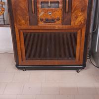 mobile radio con giradischi depoca