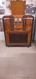mobile radio con giradischi depoca