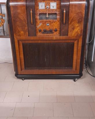 mobile radio con giradischi depoca