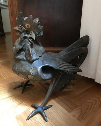 “Gallo” bronzo di Luciano Minguzzi