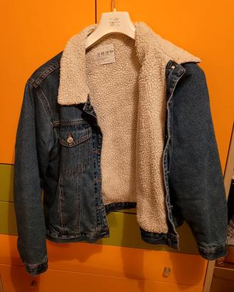 giacca imbottita in denim 