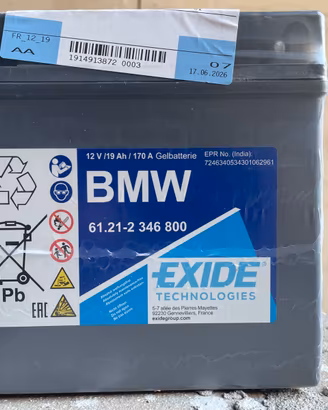 BMW Batteria Originale (12V 19AH)