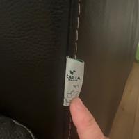 divano in vera pelle Calia