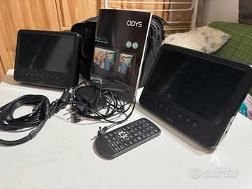 Lettore dvd doppio portatile