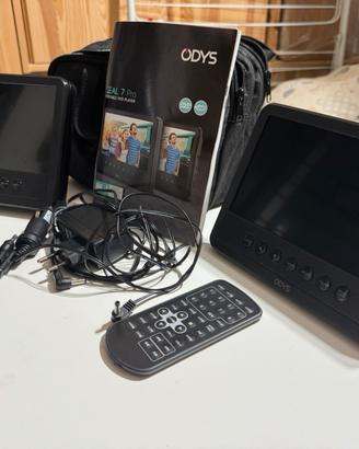Lettore dvd doppio portatile