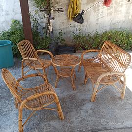 Salotto in vimini