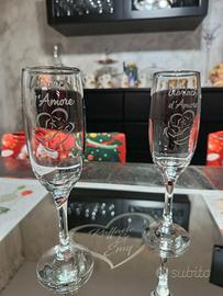 Calici con incisione