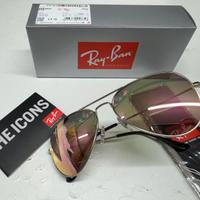 Ray-Ban 3025 Aviator lente specchiata rosa