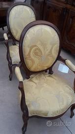 COPPIA DI POLTRONE DELLA META' DELL' 800